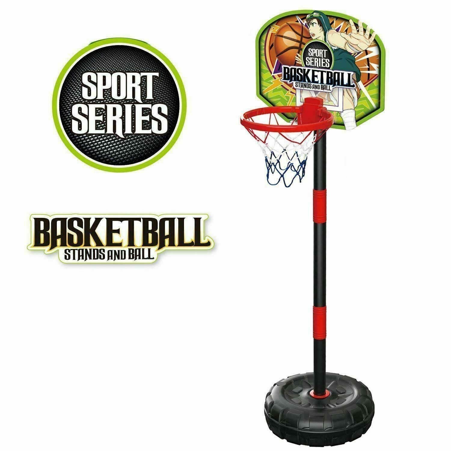 Adjustable Basketball Set Hoop Board Stand Net Toy 55cm to 130cm