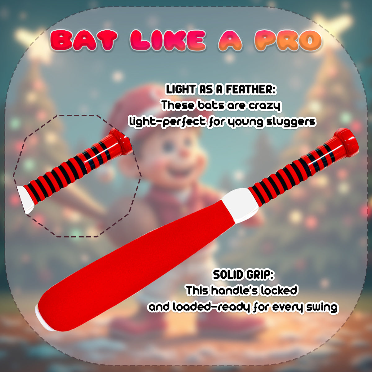 Kids 54CM Baseball Bat and Ball Foam Baseball Bat Set for kids and Toddlers, Safe Play Outdoor Training, Lightweight, Soft Grip, Random Colour