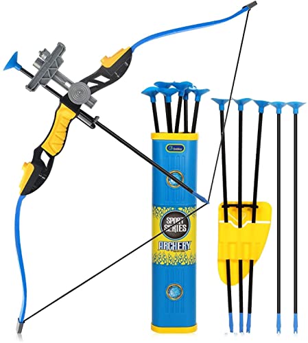Kids Archery Bow and Arrow Set with Suckers and Target and Quiver