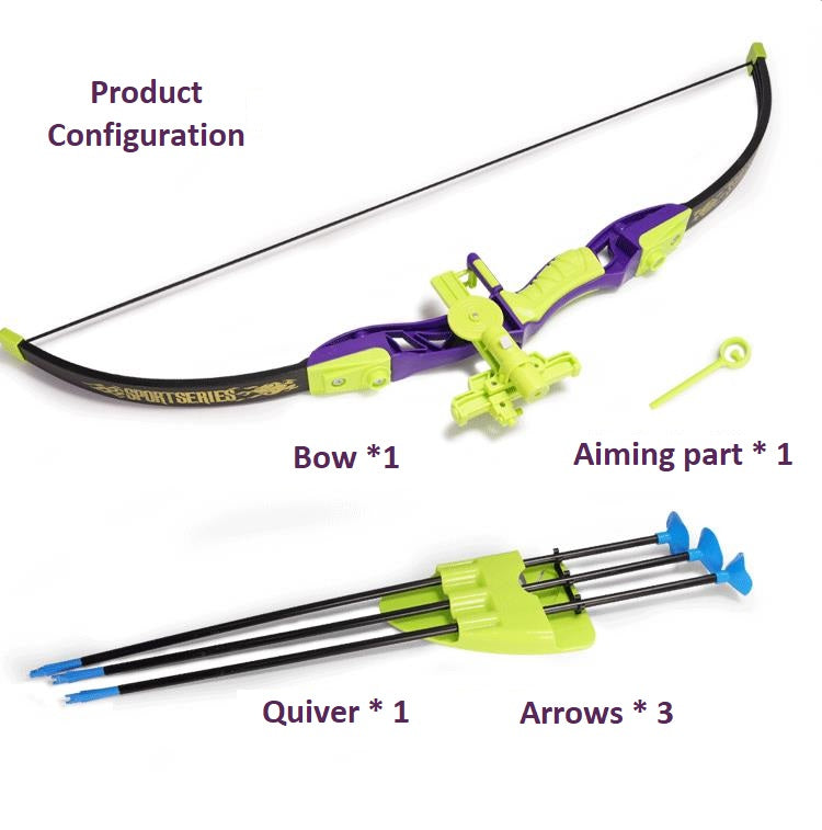 Archery Bow and Arrow Set with Quivery Infrared Red Light