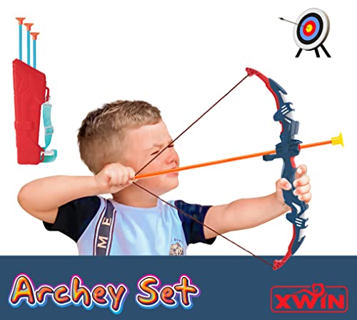 Archery Bow and Arrow with LED Flashing Lights and Quiver