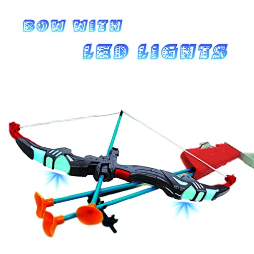Archery Bow and Arrow with LED Flashing Lights and Quiver