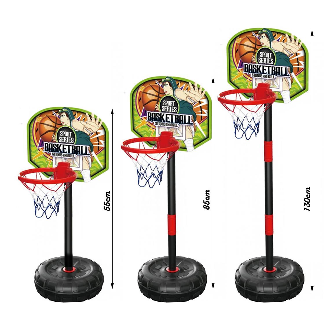 Adjustable Basketball Set Hoop Board Stand Net Toy 55cm to 130cm