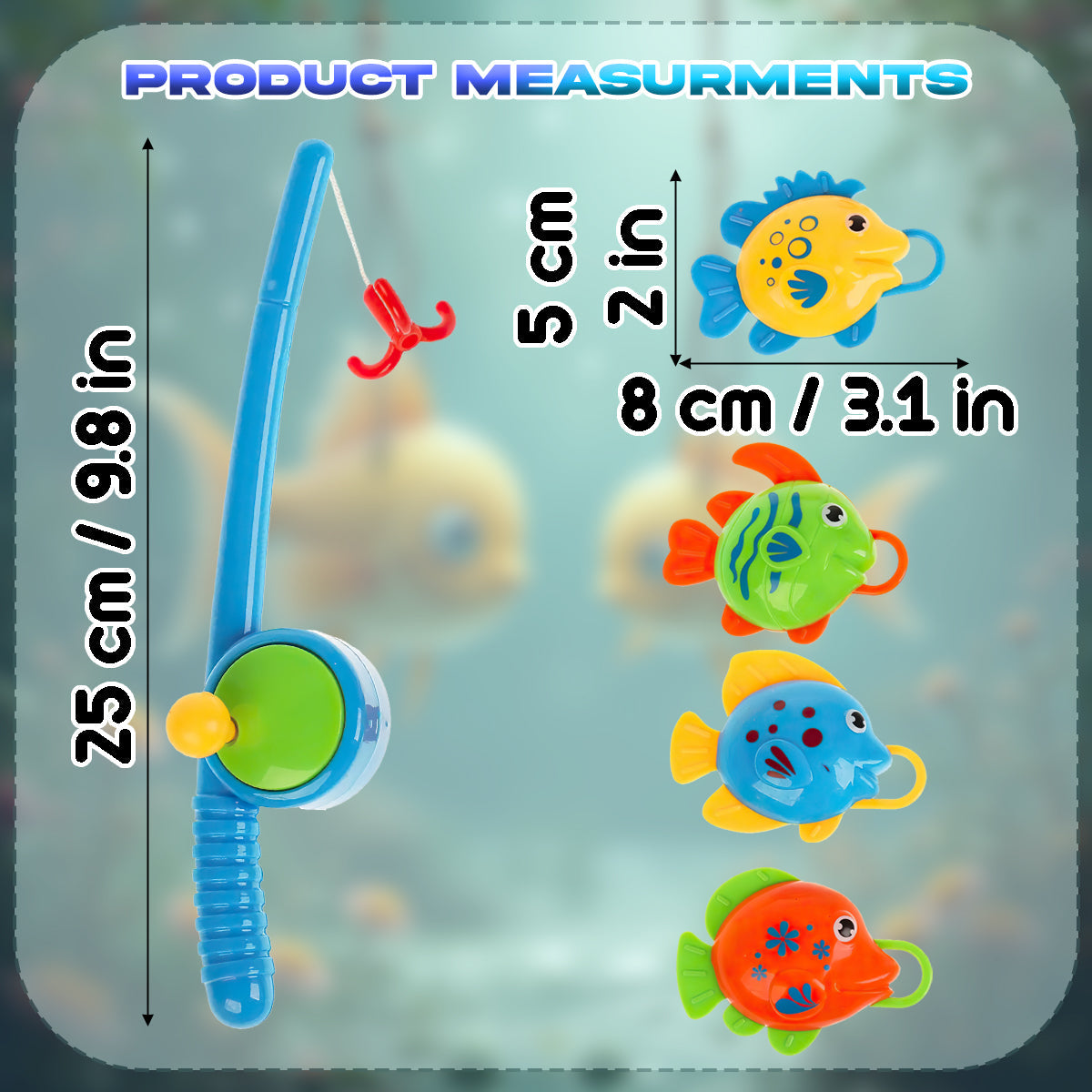 Bath Time Bathtub Fishing Toys for Children, Baby Bath Swimming Pool Fishing Toys for Baby Kids, Bathpool Fishing Toys for Water Tables with Fishing Net, Summer Pool Games