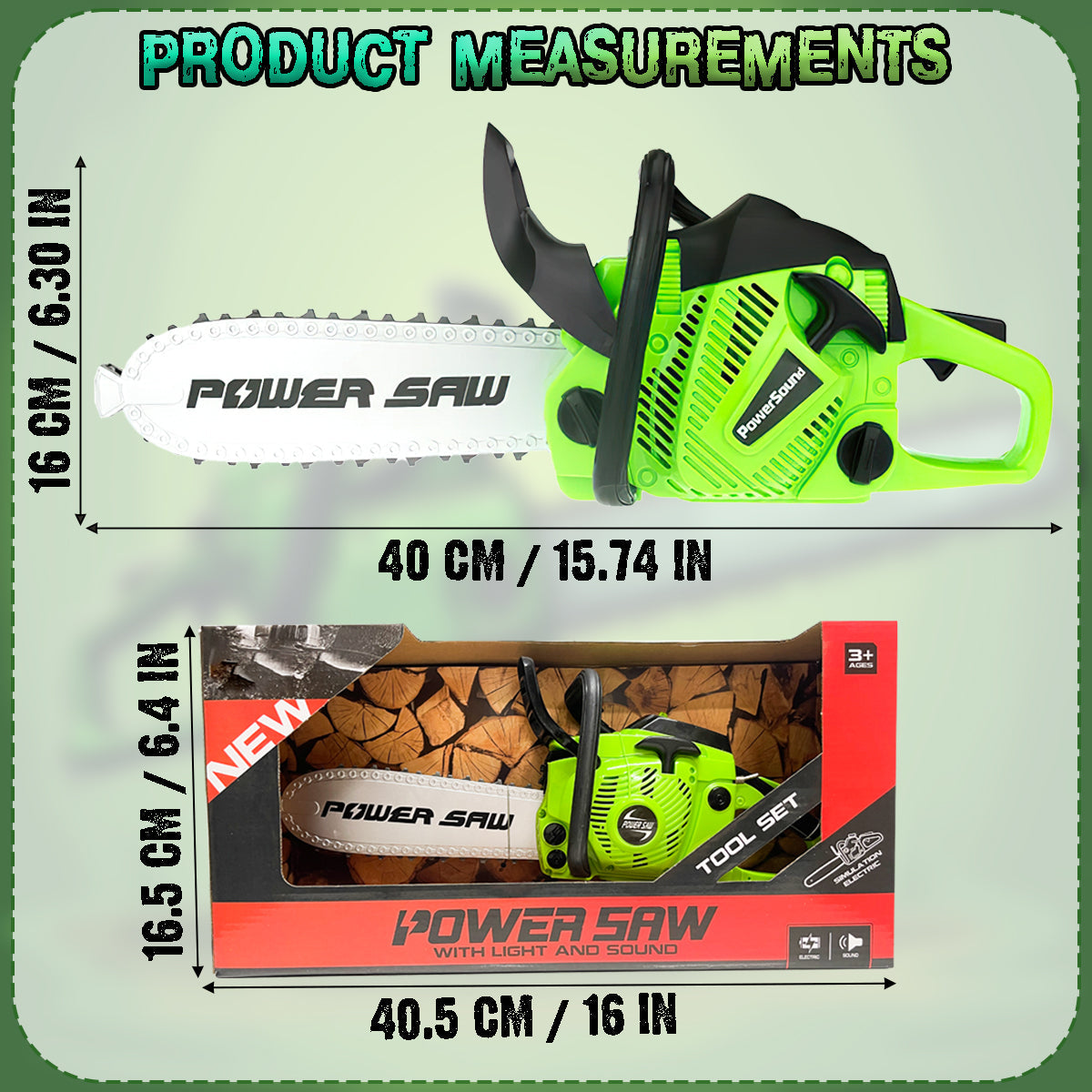 Construction Tool, Rotating Power Chainsaw With Realistic Sound New Electric Simulation Repair Tools Pretend Play Toys Best Gift For Boys Kids Children