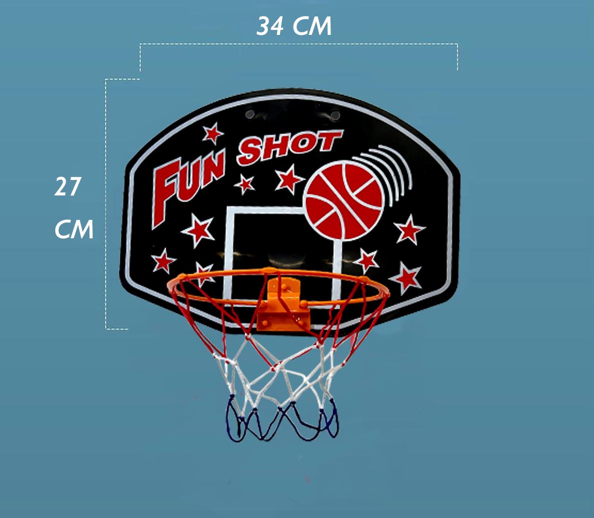 Black Mini Basketball Hoop Set Portable Indoor Outdoor