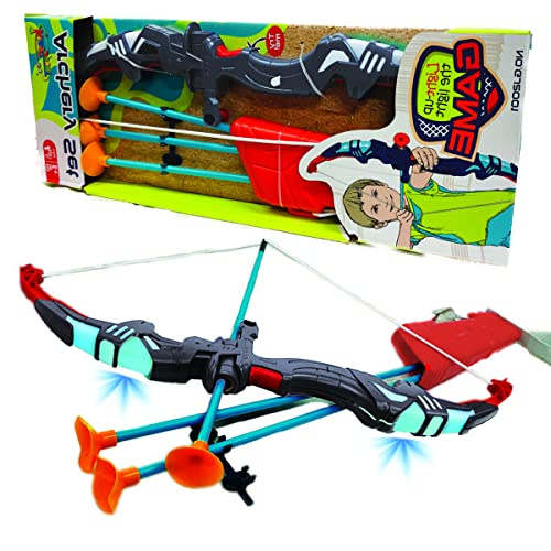 Archery Bow and Arrow with LED Flashing Lights and Quiver