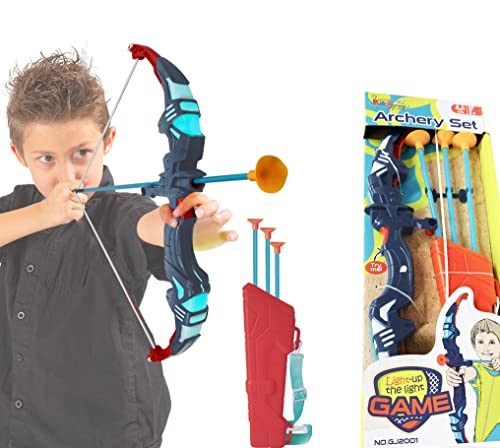 Archery Bow and Arrow with LED Flashing Lights and Quiver
