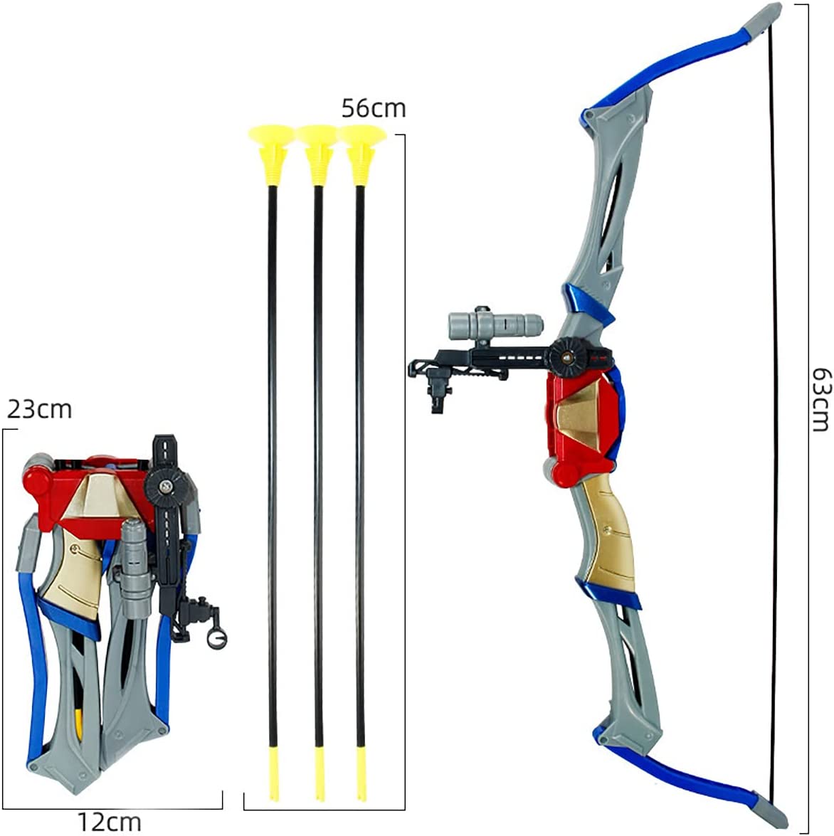 Deformation Foldable Bow Archery Set with Arrows and Infrared Aim