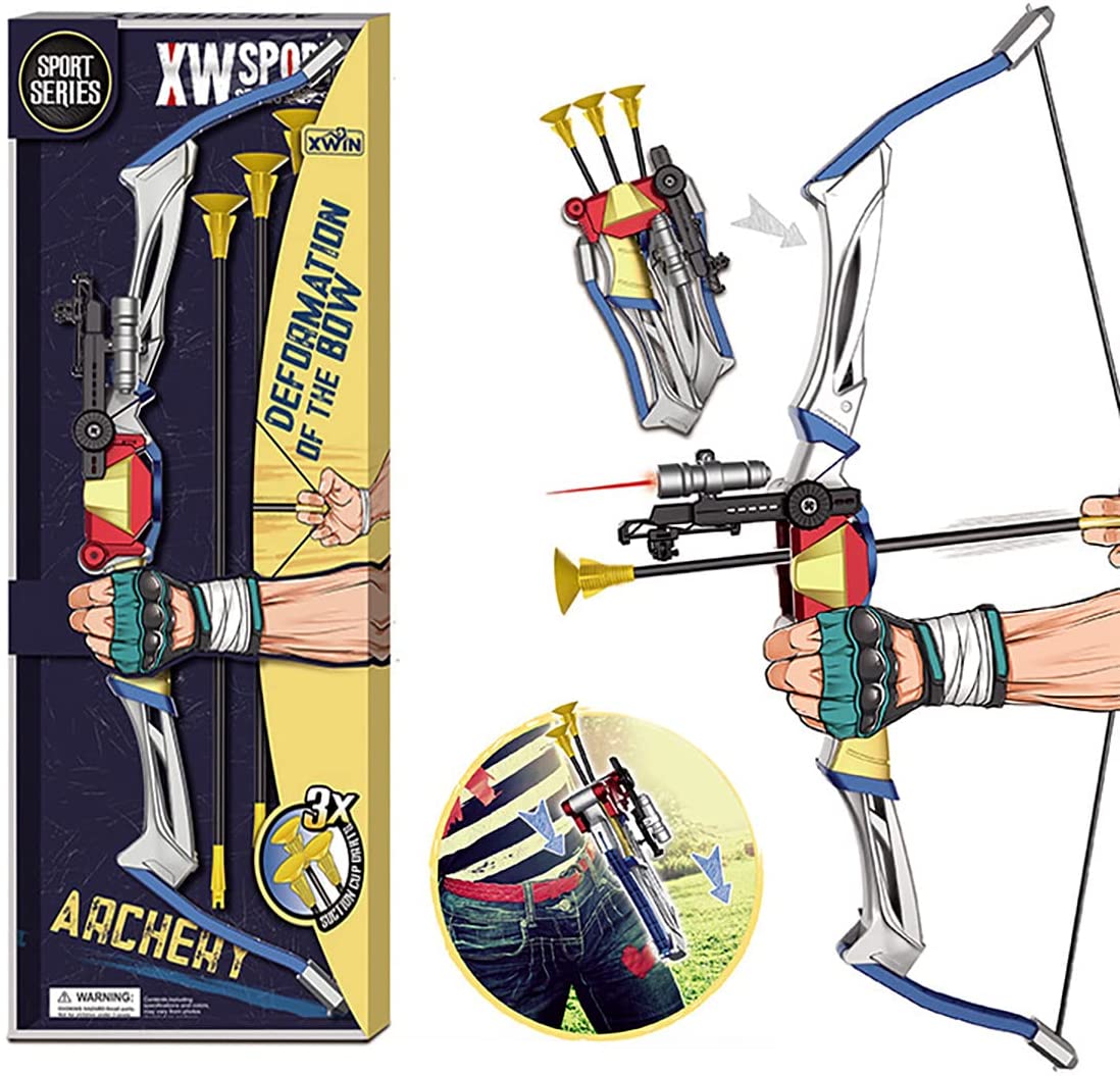 Deformation Foldable Bow Archery Set with Arrows and Infrared Aim
