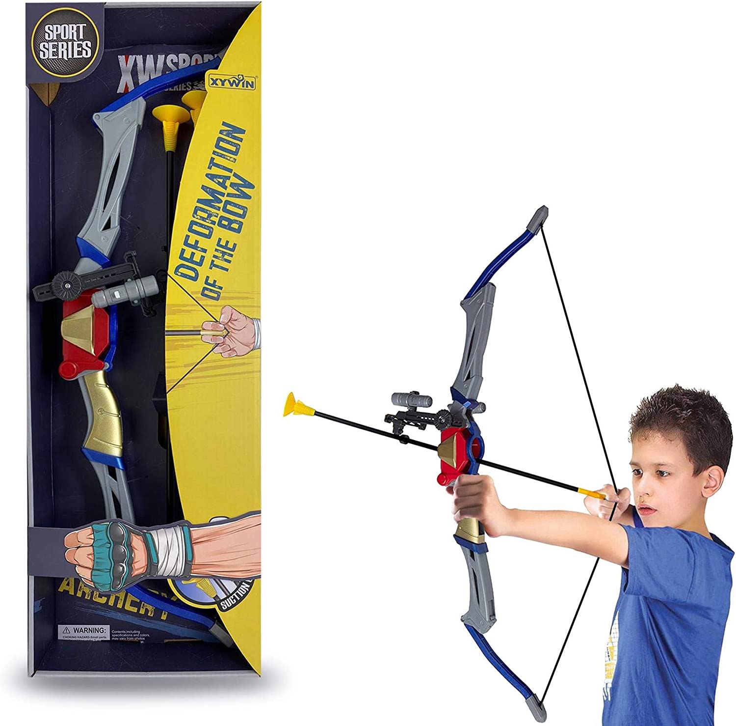 Deformation Foldable Bow Archery Set with Arrows and Infrared Aim