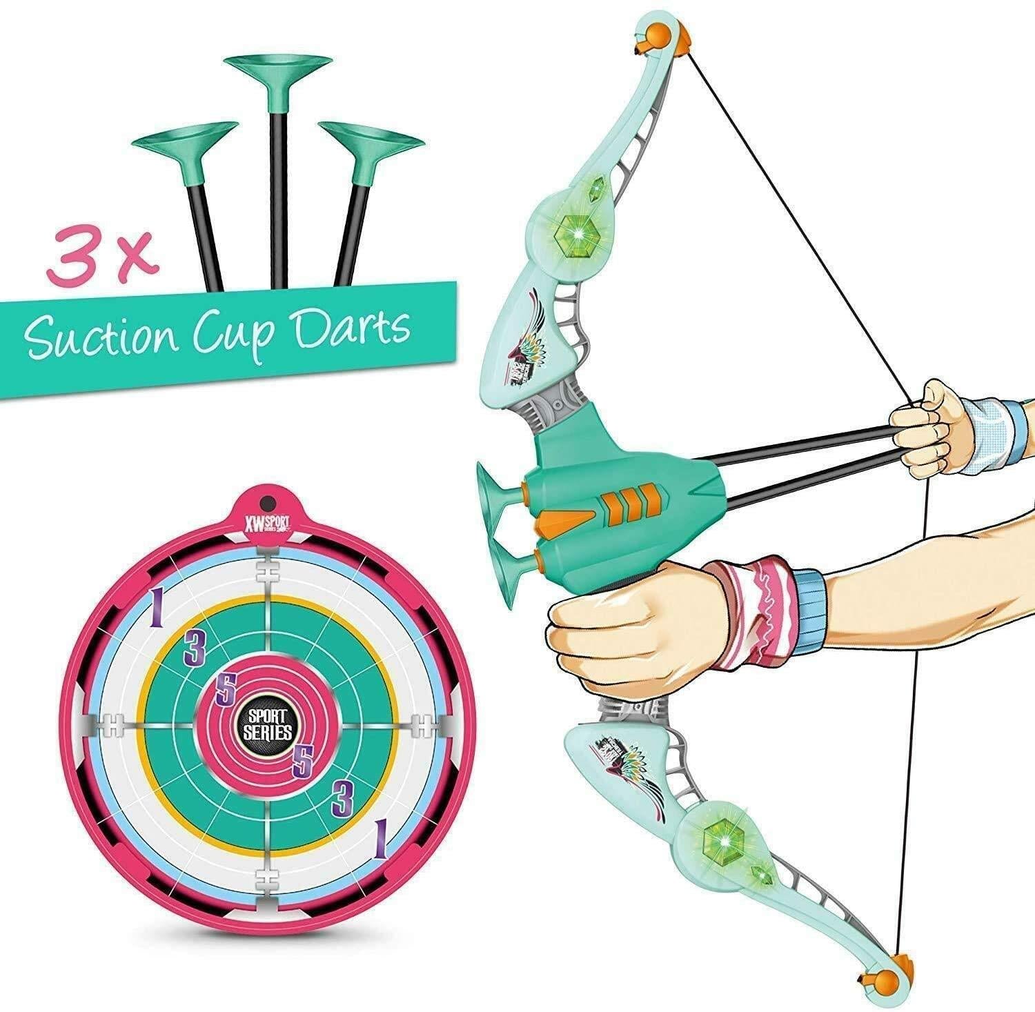 Double Target Bow Set with Suction Arrows
