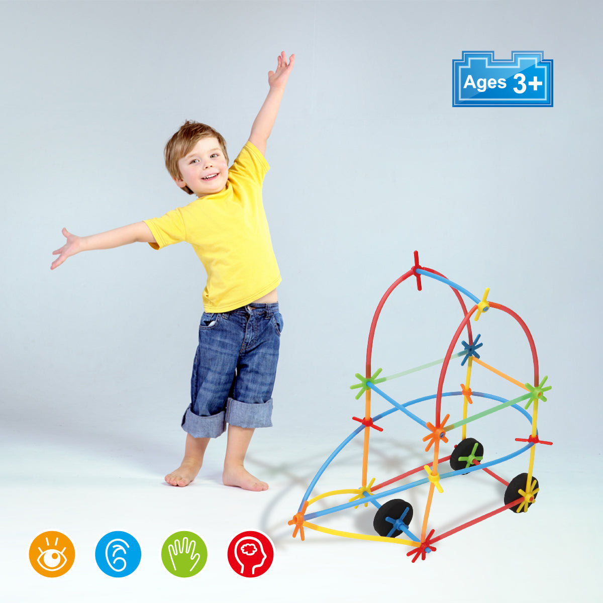 1000 Pieces, Construction Straws and Connectors Toys, Fort Building Toys for Kids, STEM Creative Building Games for Boys and Girls Ages 4 5 6 Years Old