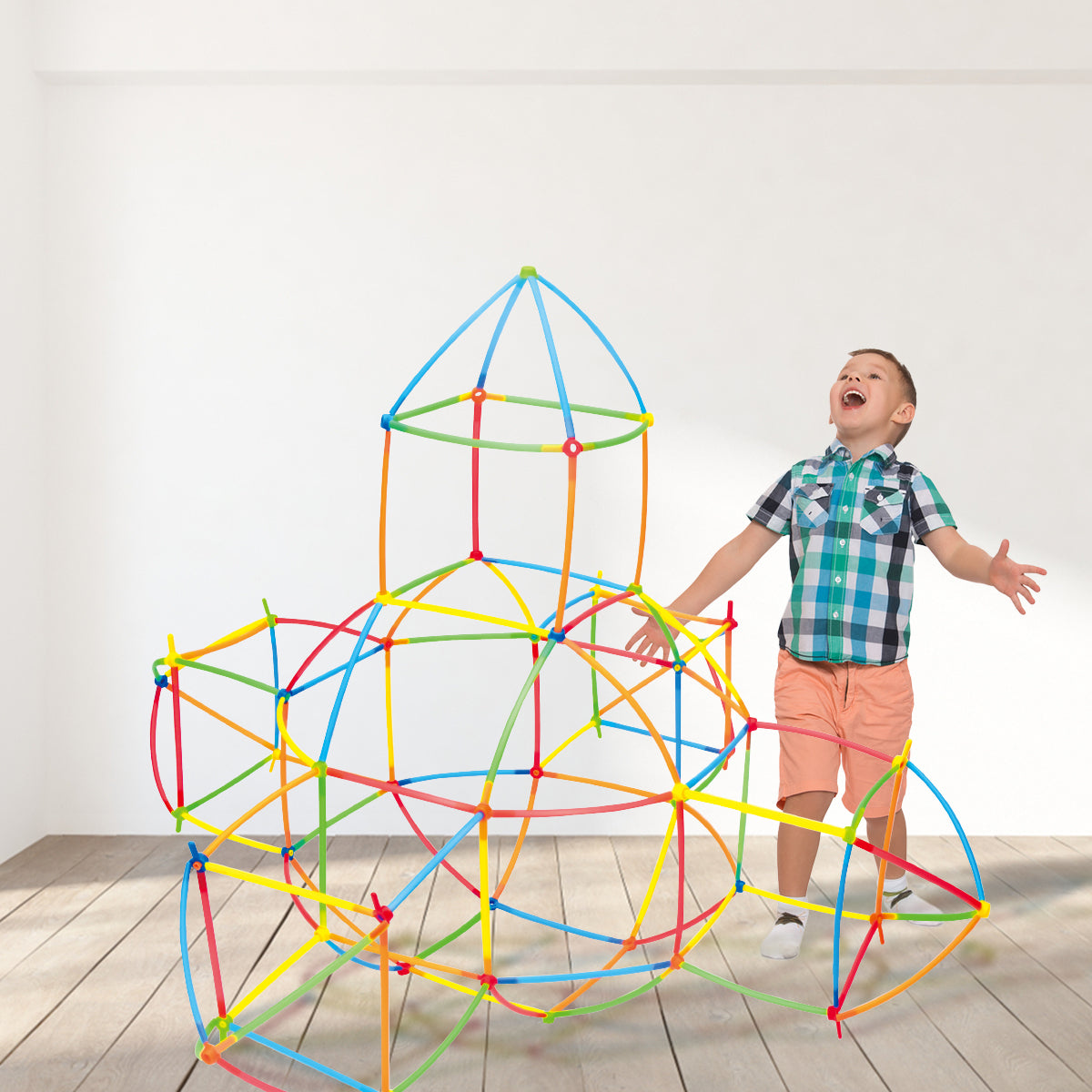 1000 Pieces, Construction Straws and Connectors Toys, Fort Building Toys for Kids, STEM Creative Building Games for Boys and Girls Ages 4 5 6 Years Old