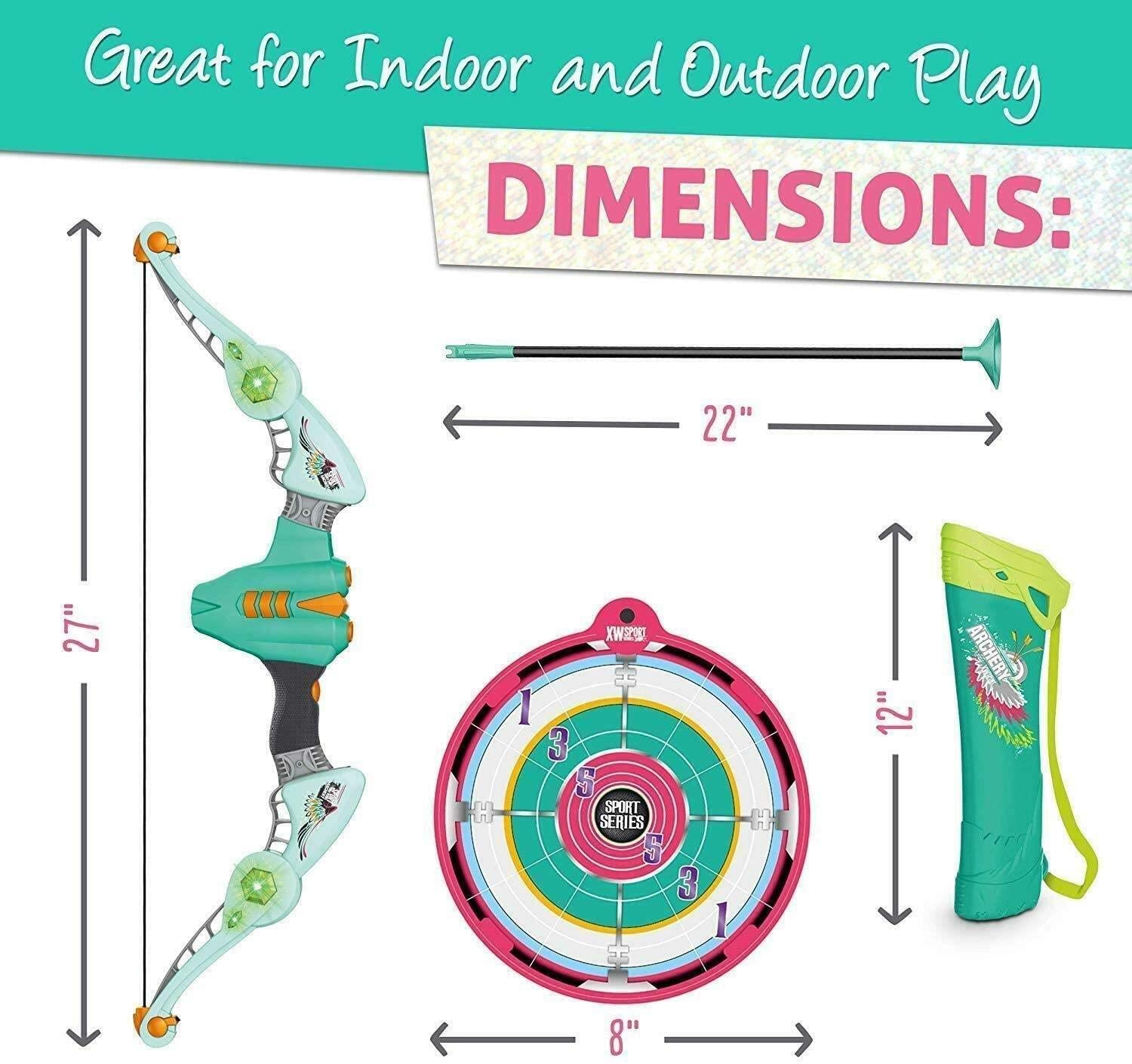 Double Target Bow Set with Suction Arrows