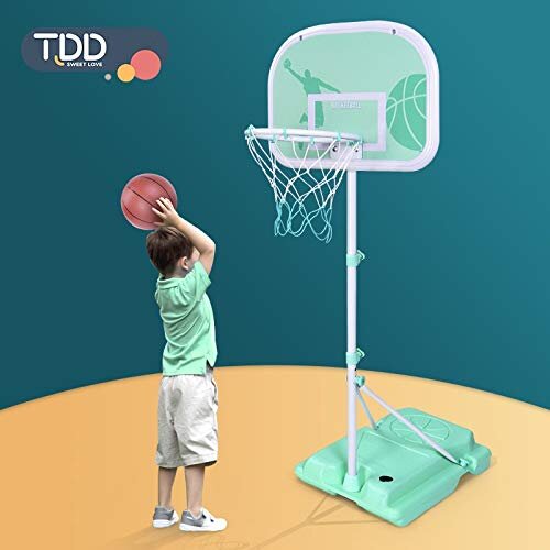 Adjustable Metal HOOP STAND Basketball Set pump Ball Height 210cm
