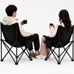 Lightweight Folding Camping Chair Set of 2 – Heavy Duty Armchair