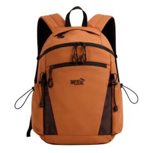 Travel Backpack Unisex Water Resistant A4 Daypack Orange