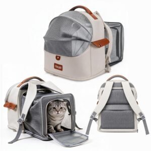 Cat Carrier Backpack, Up to 10kg, 360° Mesh for Small Pets